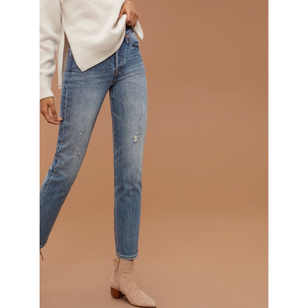 LEVI’S Wedgie Fit Selvedge Jeans in Foothills